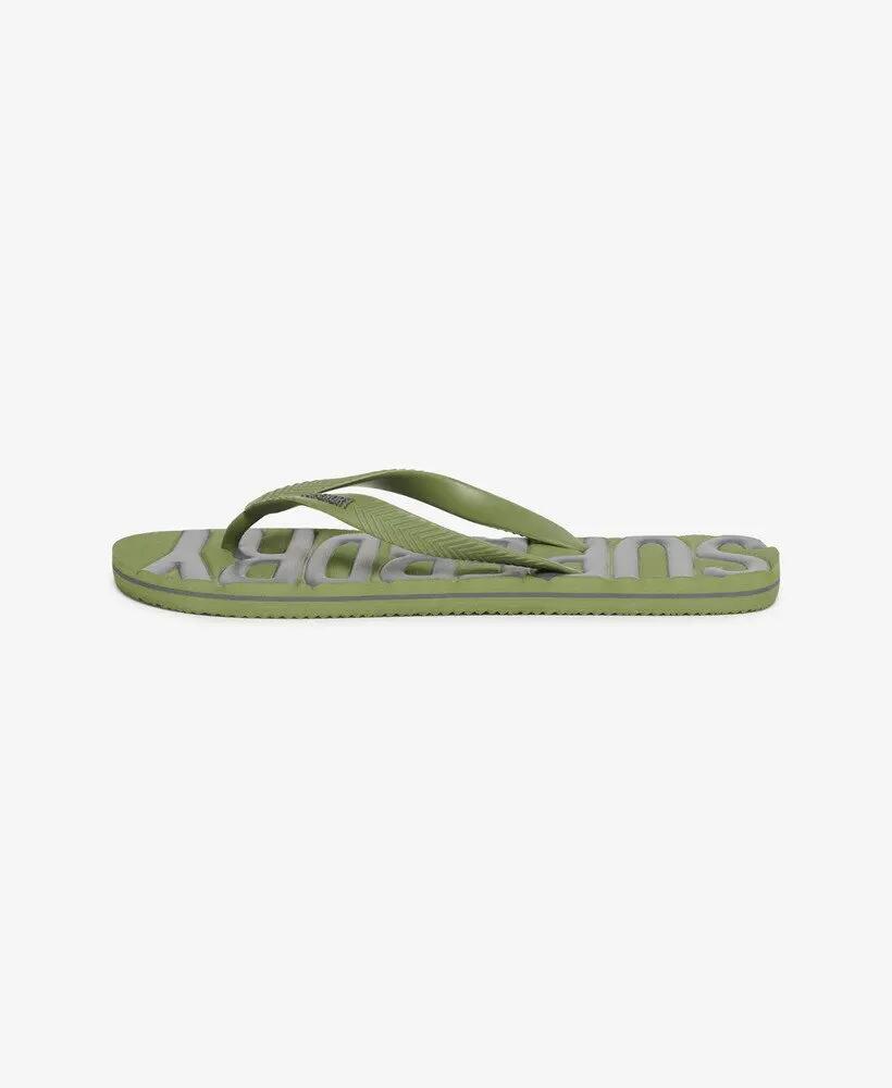 superdry Tongs Vintage en caoutchouc – Olive Khaki 5/7