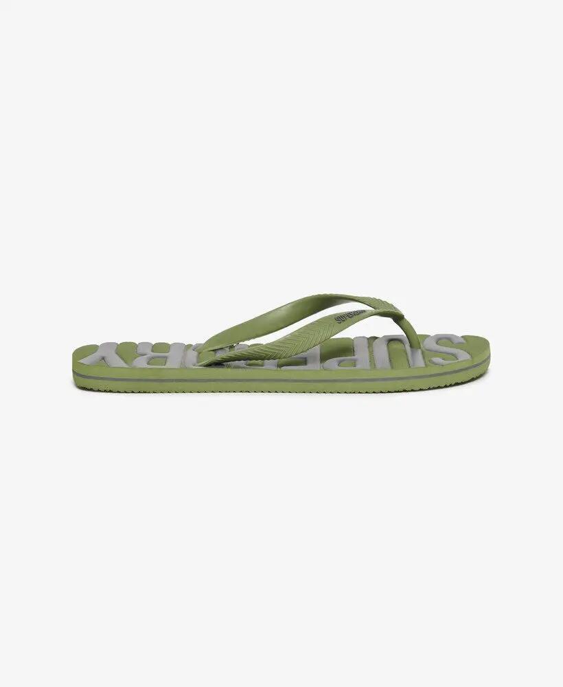 superdry Tongs Vintage en caoutchouc – Olive Khaki 4/7