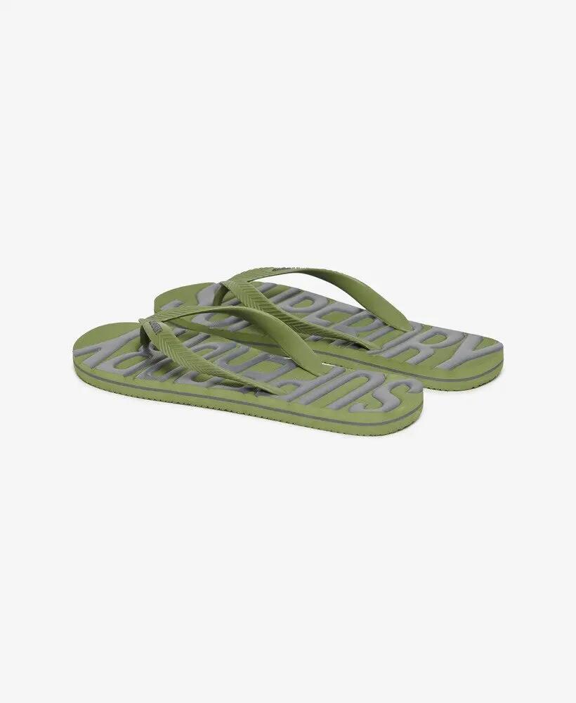 superdry Tongs Vintage en caoutchouc – Olive Khaki 3/7