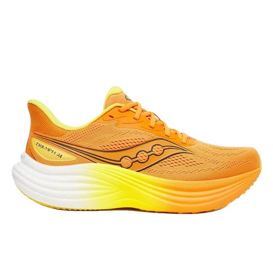 Chaussures - Running - Homme - Amorti reactif - Triumph 24 - Blanc/Fluo