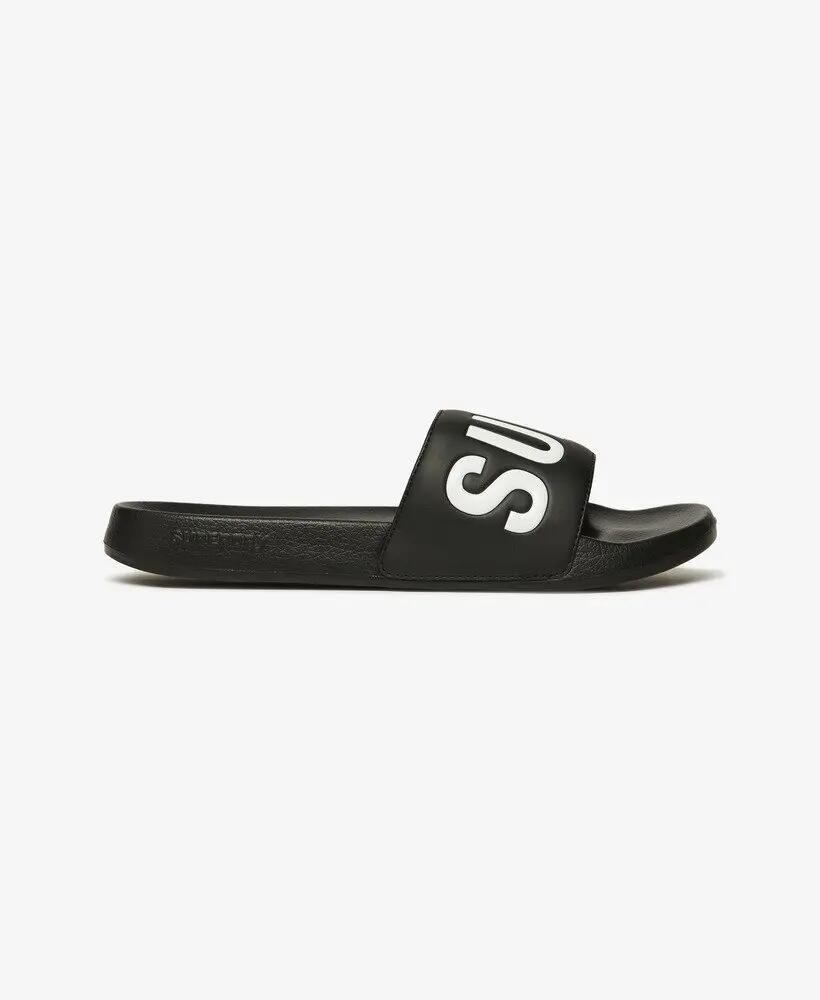 superdry Core Graphic Pool Slide sandale de piscine – BLACK/WHITE 2/5