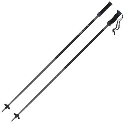 Bastone sci - alpino - donna - ergonomico alluminio - nero