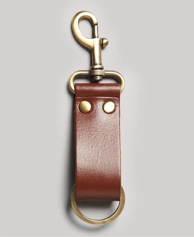 superdry Porte-clés GWP en cuir style minimaliste — TAN 3/3