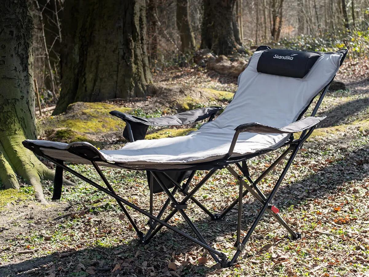 Gebraucht - Campingstuhl Toras mit Fußablage und mit Auflage - Liegefunktion 11/14