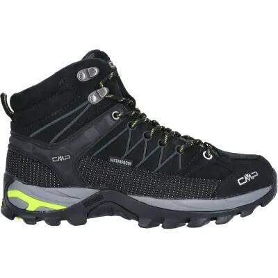 Rigel mid w wp boot leer 100% - dames – 37uh nero-lime