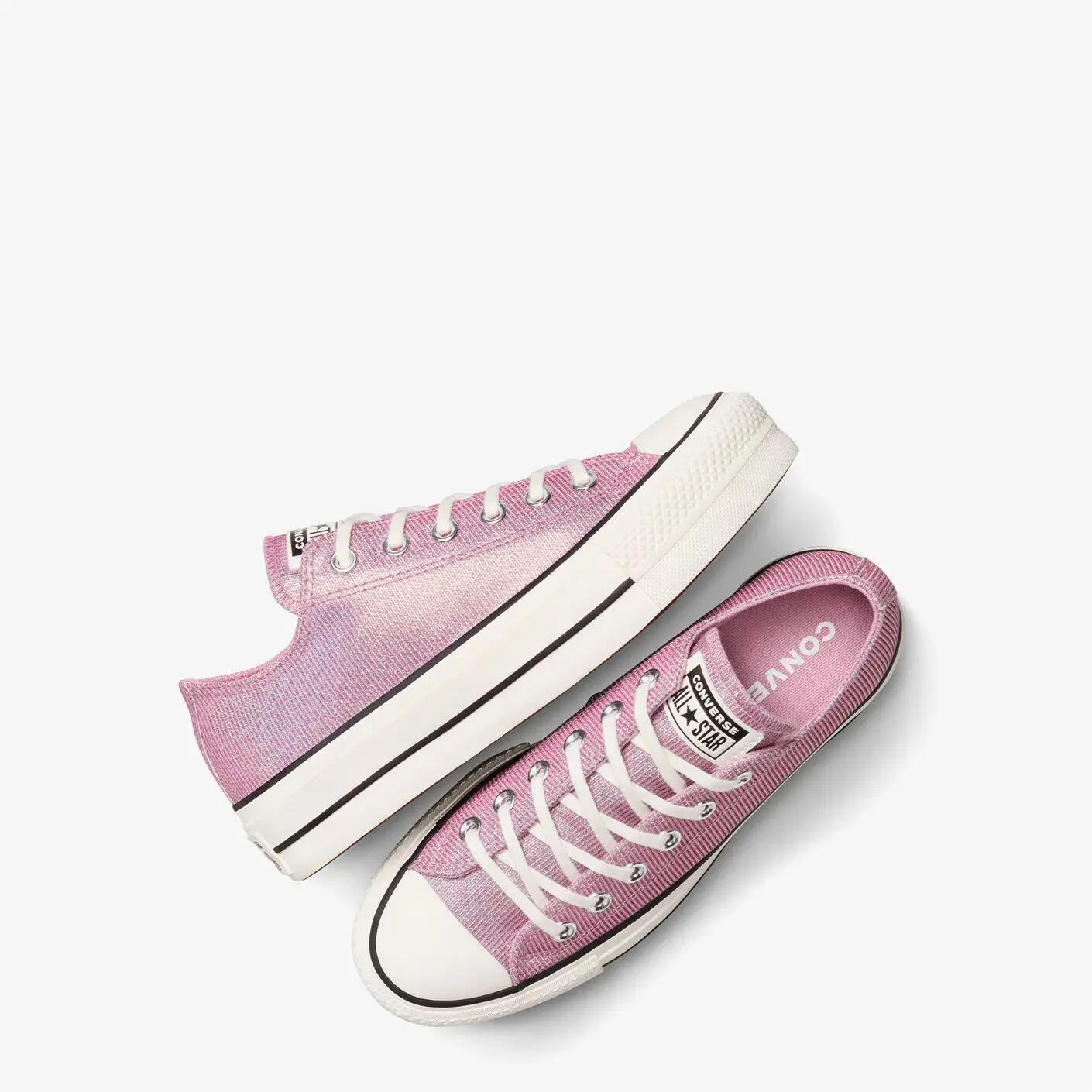 Turnschuhe Converse Chuck Taylor All Star Lift Sparkle, Rosa, Unisex 3/5
