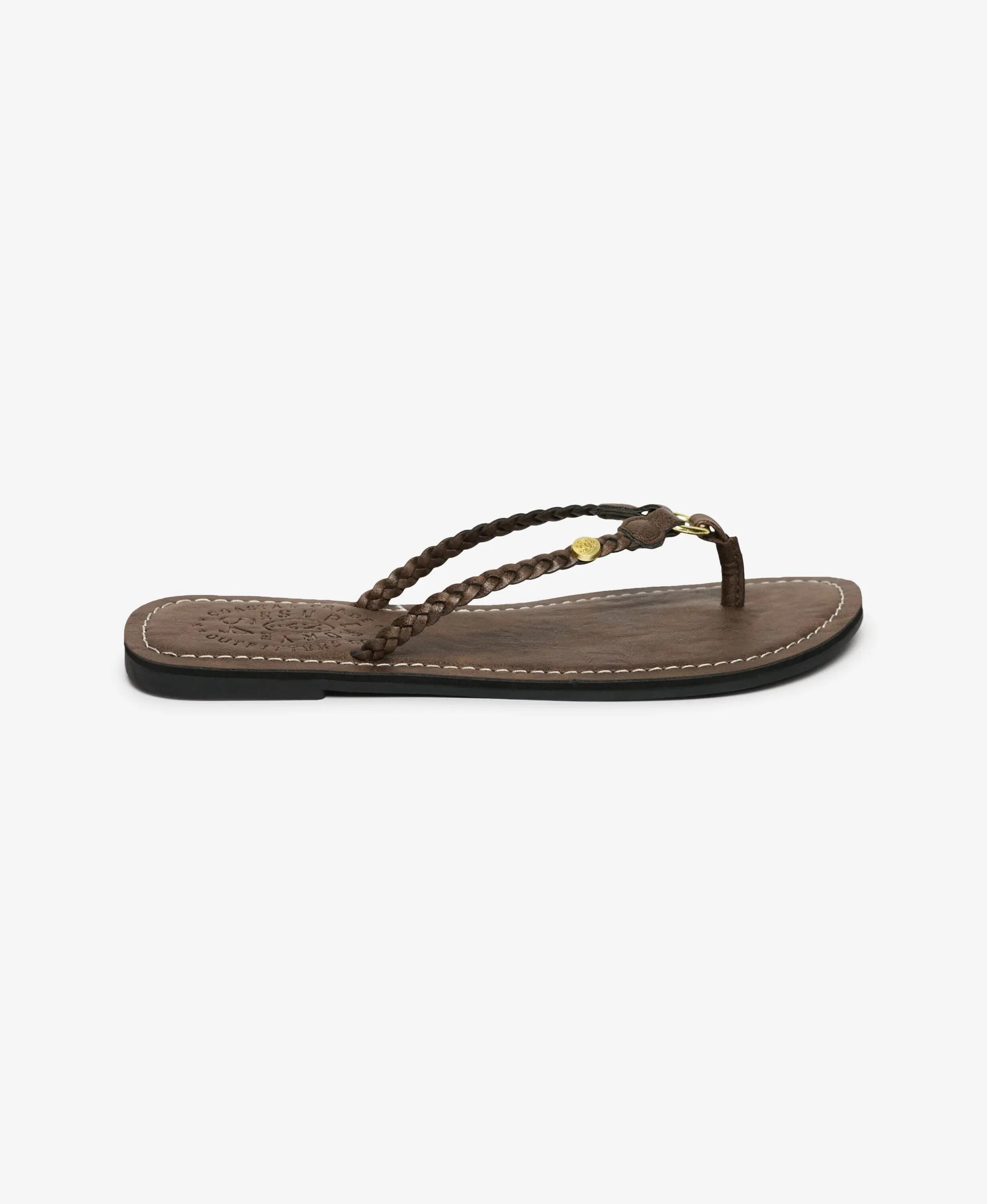 superdry infradito intrecciate in ecopelle – Fudge Brown 4/7