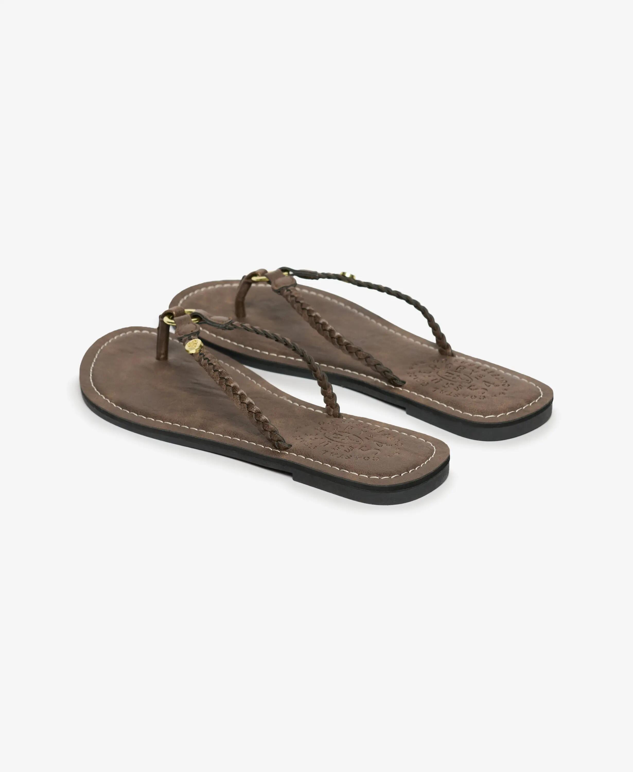 superdry infradito intrecciate in ecopelle – Fudge Brown 3/7