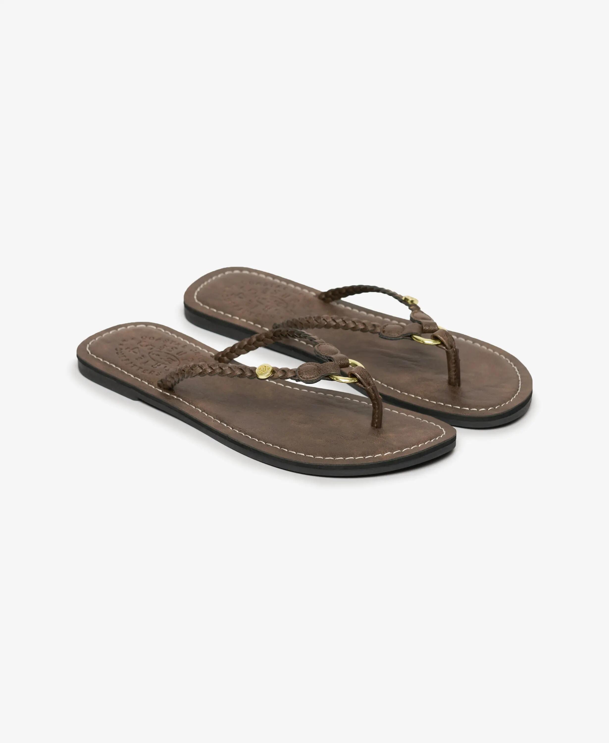 superdry infradito intrecciate in ecopelle – Fudge Brown 2/7
