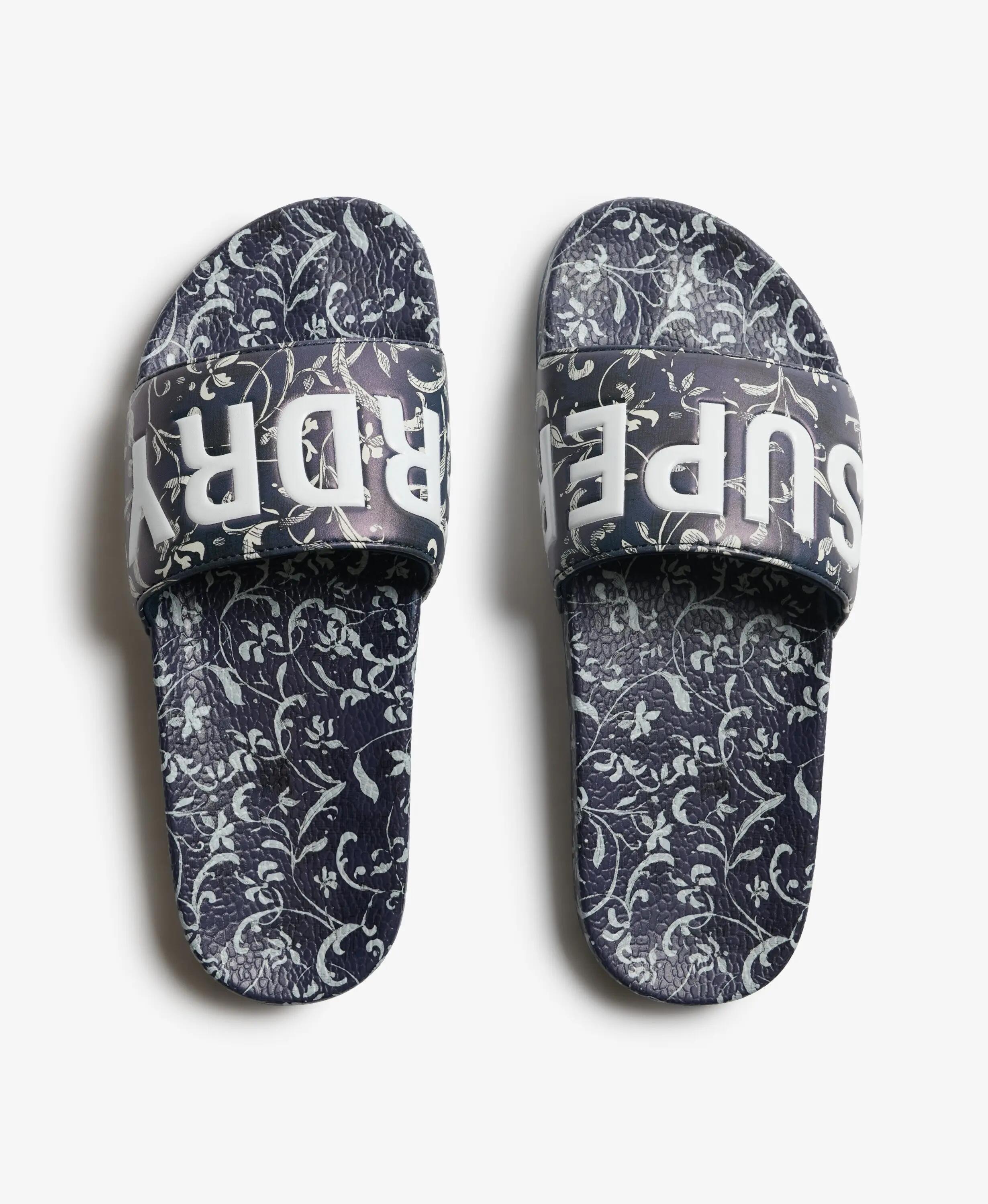 superdry Ciabatte da piscina con stampa integrale – Gardenia Sketch Navy 7/7