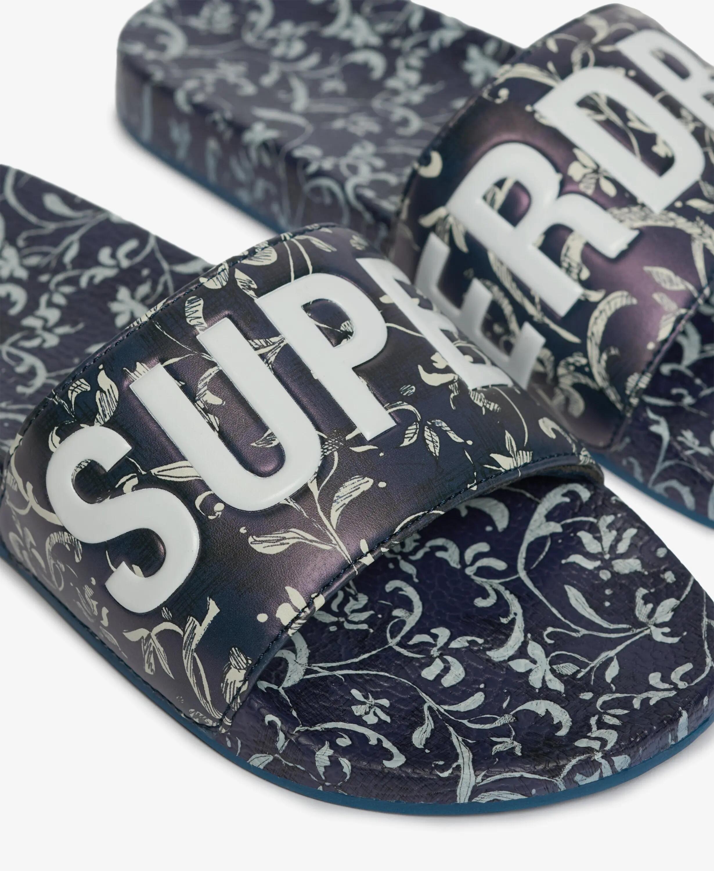 superdry Ciabatte da piscina con stampa integrale – Gardenia Sketch Navy 6/7