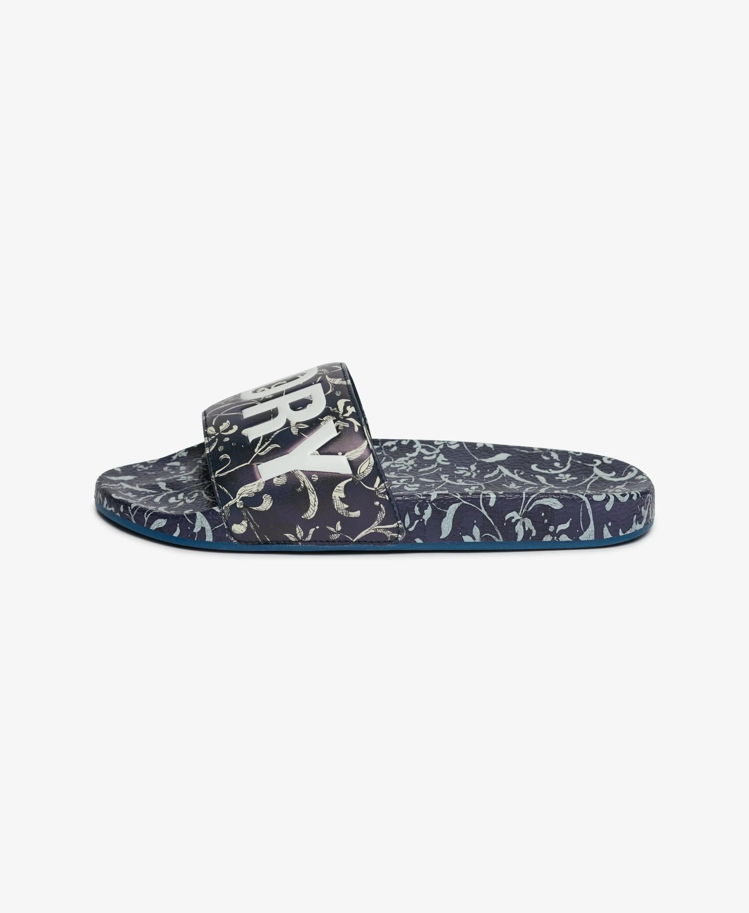 superdry Ciabatte da piscina con stampa integrale – Gardenia Sketch Navy 3/7