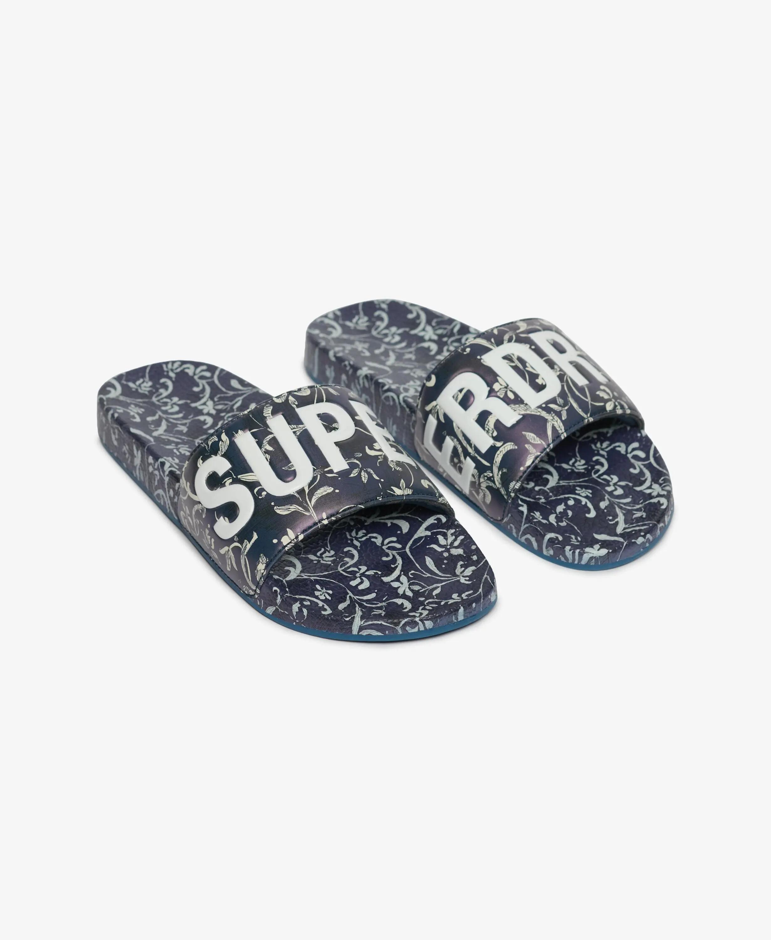 superdry Ciabatte da piscina con stampa integrale – Gardenia Sketch Navy 2/7