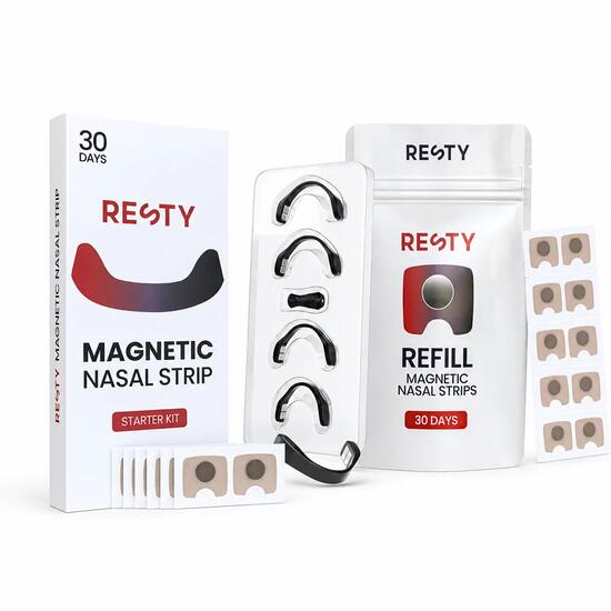 Bandelettes nasales magnétiques fitness kit + 1 recharge 60 séances