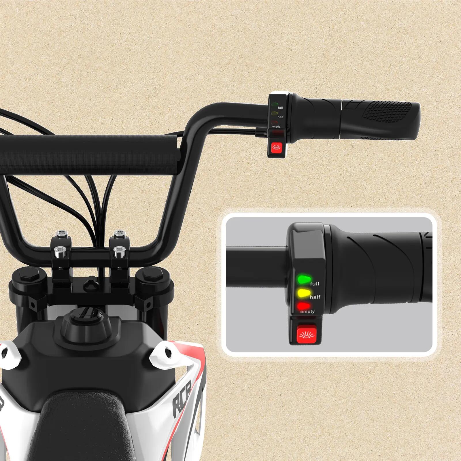Elektromotorrad für Kinder R9X PRO, 4‑14 Jahre, 300W, 12‑Zoll‑Reifen 5/8