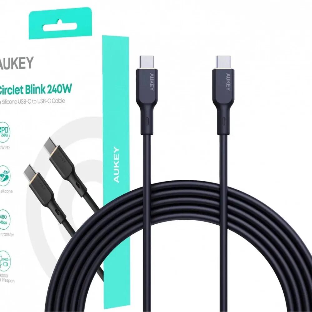 CB-SCC241 Circlet Blink Silikon-Kabel USB-C auf USB-C, 1 m, 240 W PD, 5 A
