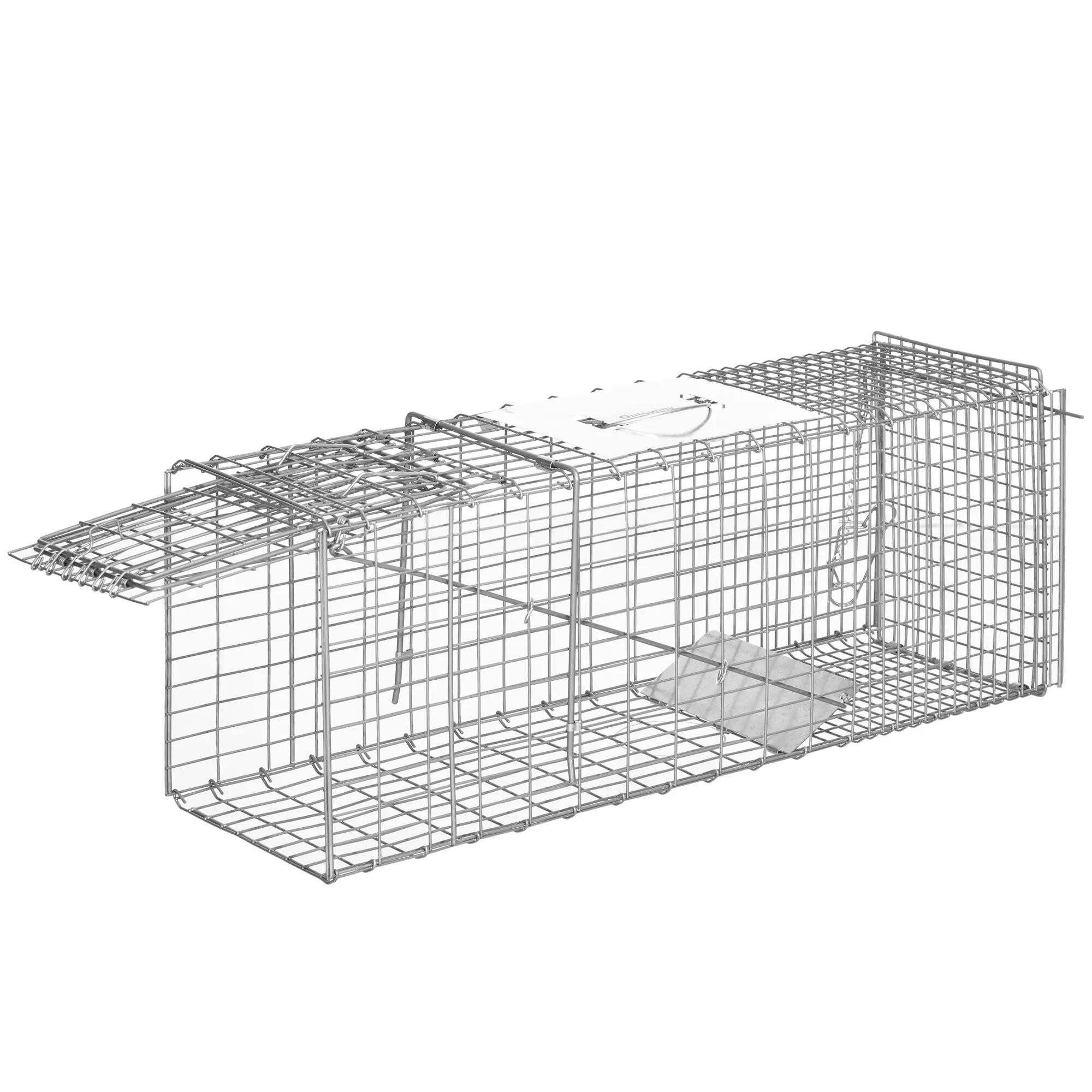 Cage de capture pliable pour animaux vivants, 81 x 26 x 34,5 cm, en fil de fer, 2/9