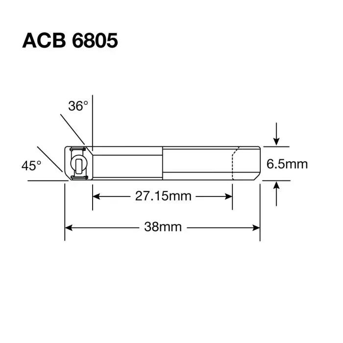 ENDURO ACB 6805 SS cuscinetto obliquo 440C 27,15x38x6,5 2/2