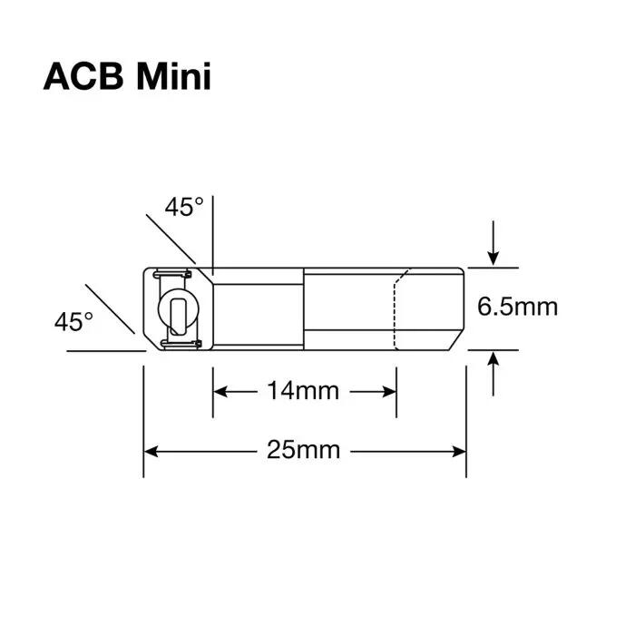 Roulement de direction à contact oblique Enduro Bearings ACB Mini SS 2/2