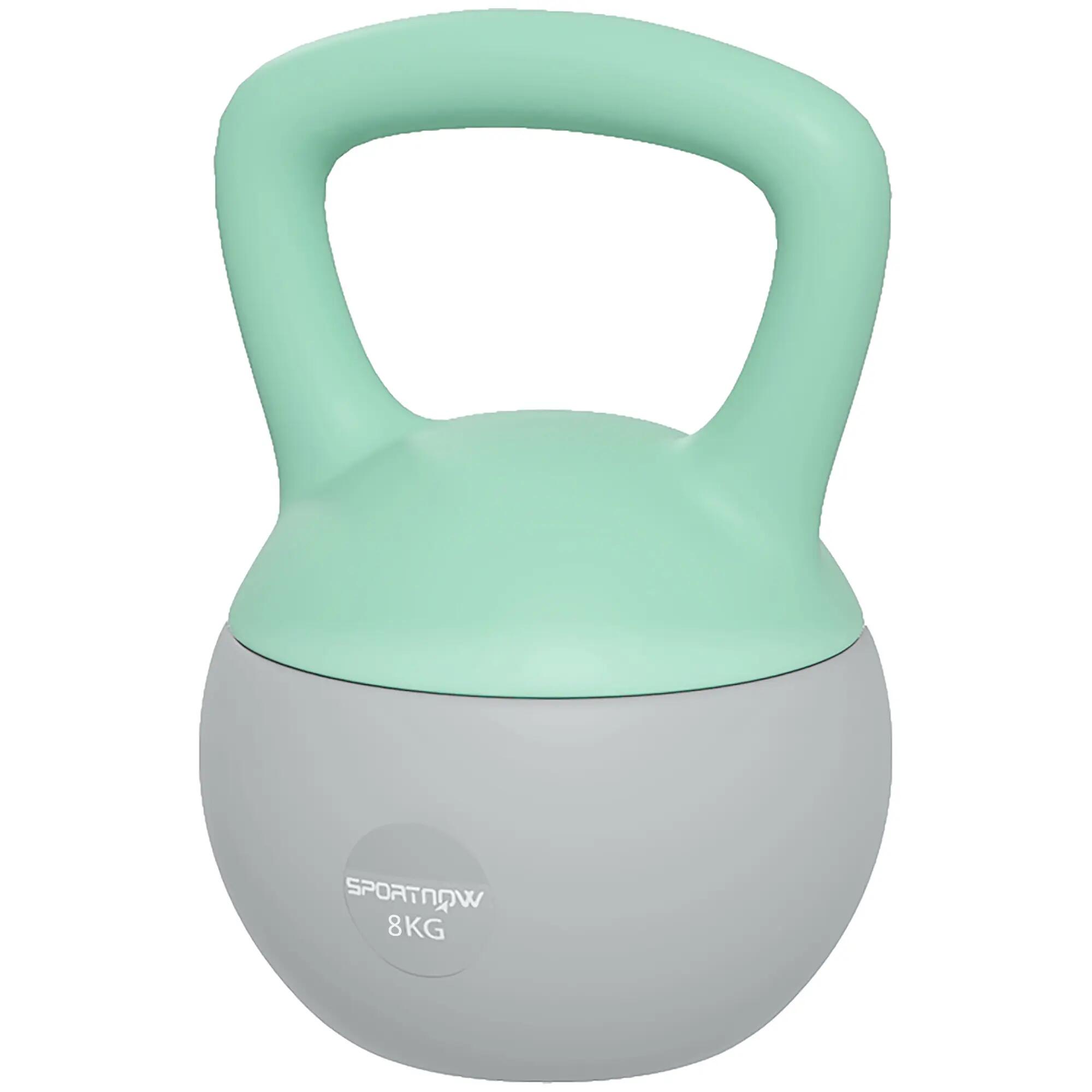 Kettlebell - Fitness - 8 kg, antidérapante - Vert 2/6