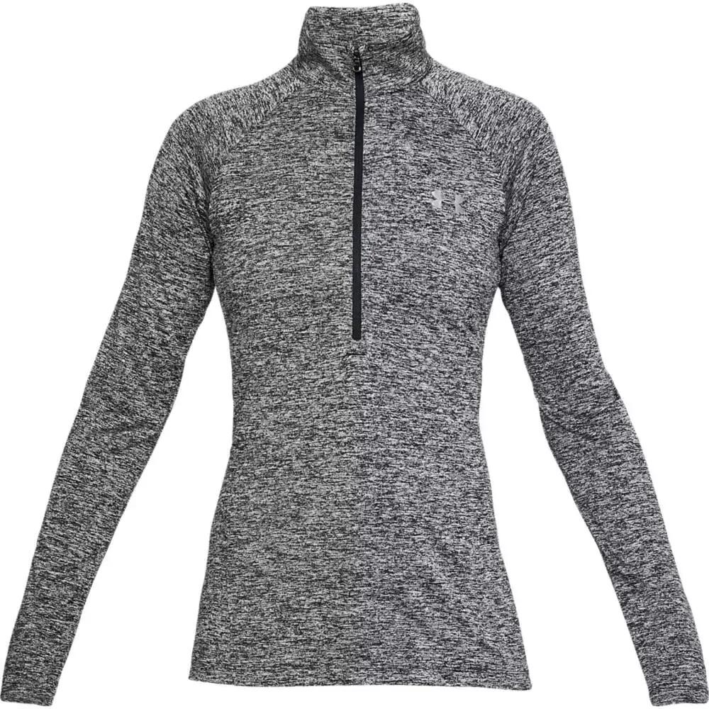 Felpa in Pile Under Armour W Tech Twist ½ Zip Nera 6/7