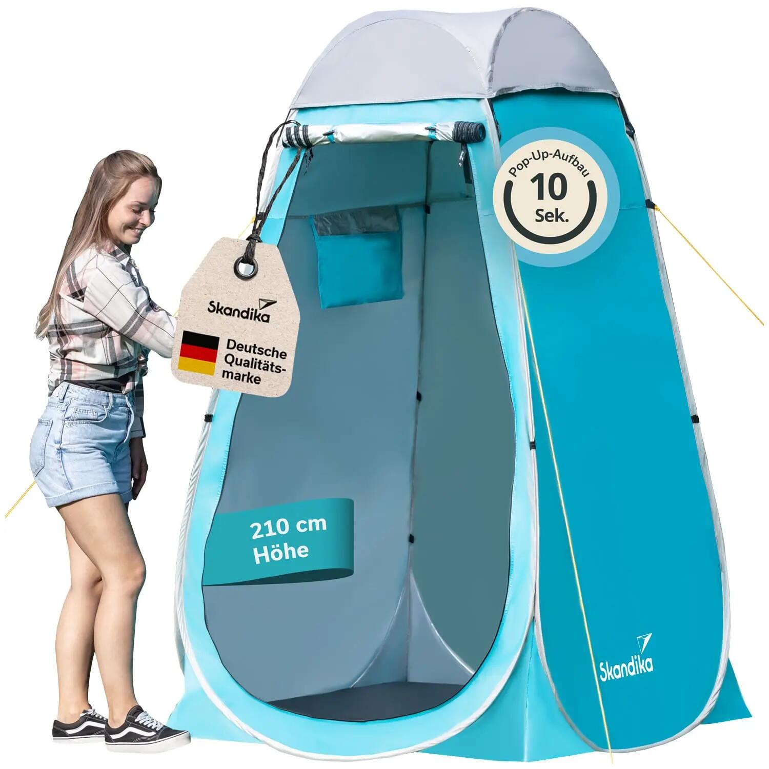 Tienda de Ducha Camping Pop Up | vestidor con 210 cm de altura 1/15