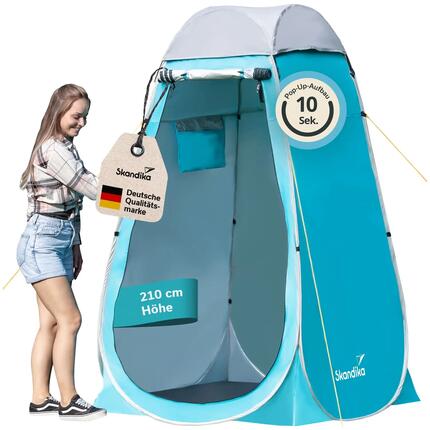 Tente cabine de douche pop-up – 210 cm de hauteur – avec fenêtre