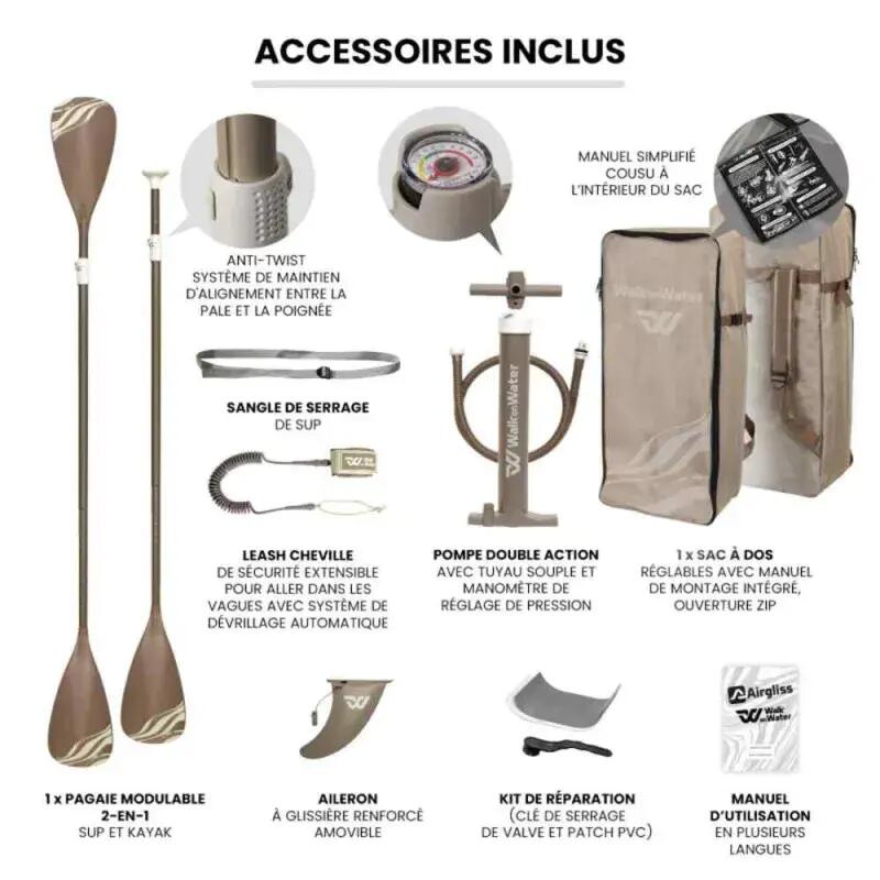 Crossover 11.6 Pack SUP double chambre 351 cm 1-2 pers. (max. 240 kg) 7/9