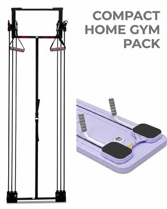 Pack Salle de Sport Maison Compacte : Pilates Reformer + Station Porte