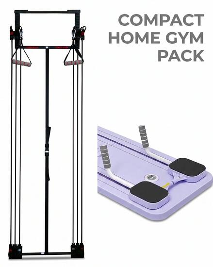 Pack Salle de Sport Maison Compacte : Pilates Reformer + Station Porte
