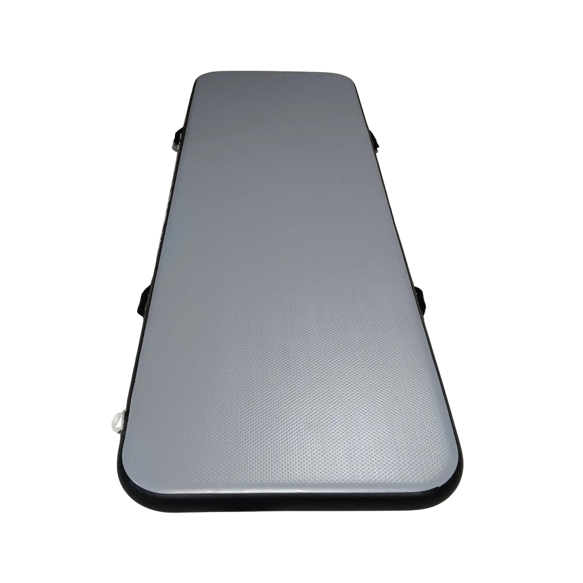 Airtrack inflatable exercise mat, 200 x 100 x 10 cm, grey 3/3