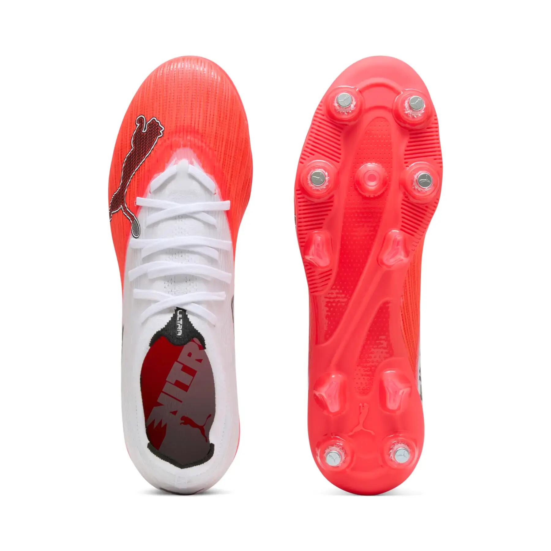 Puma Ultra Nitro 7 Match Mxsg Voetbalschoenen Wit Rood Ultra 6/6