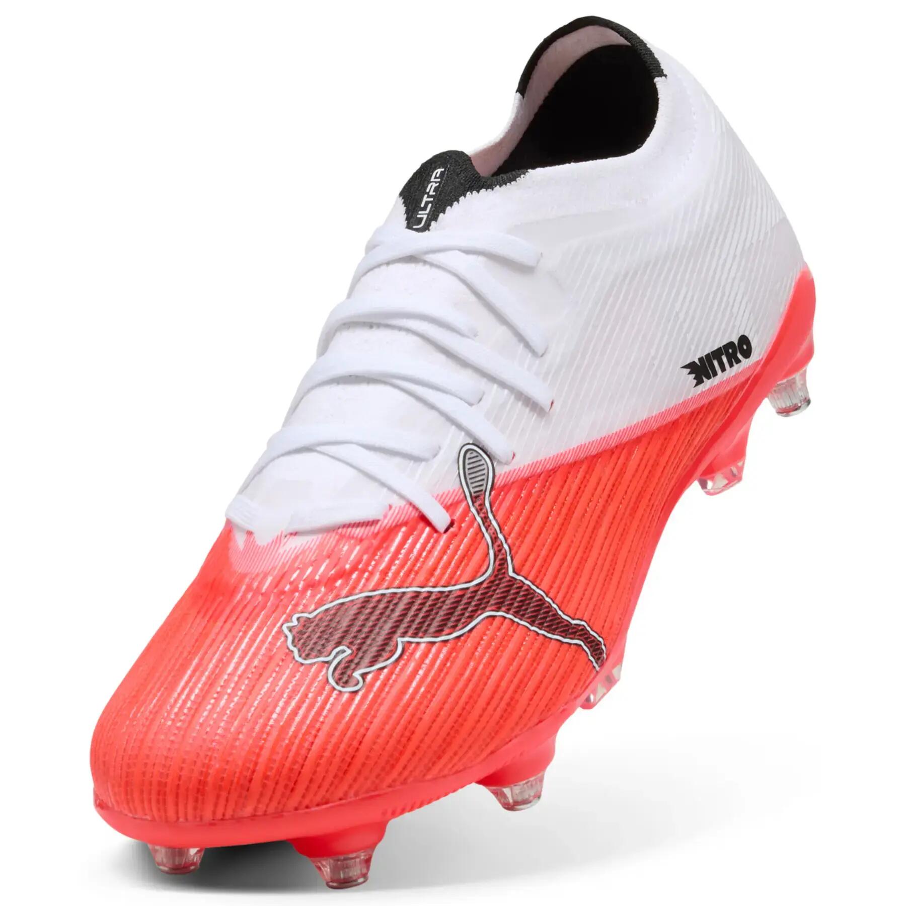 Puma Ultra Nitro 7 Match Mxsg Voetbalschoenen Wit Rood Ultra 4/6