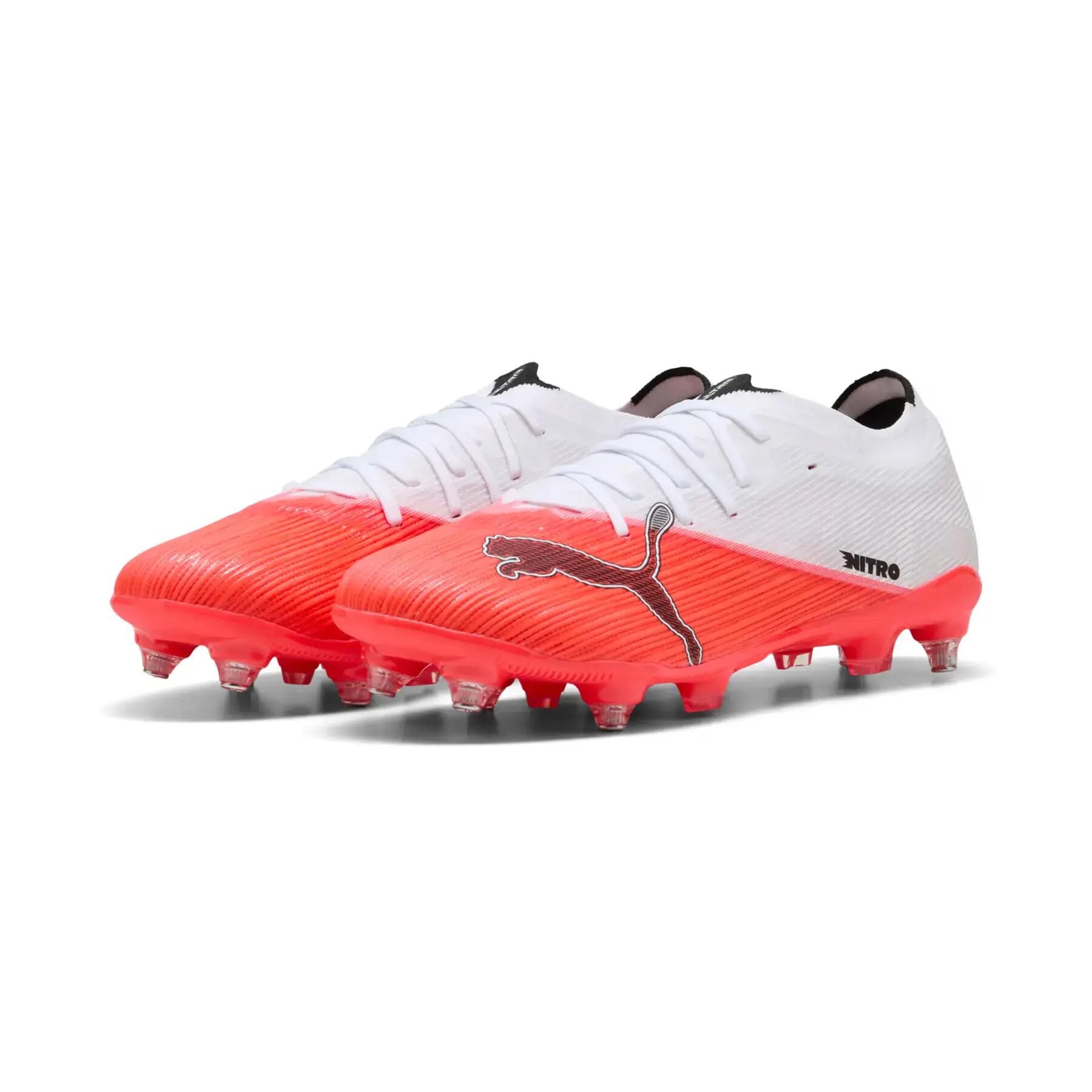 Puma Ultra Nitro 7 Match Mxsg Voetbalschoenen Wit Rood Ultra 3/6