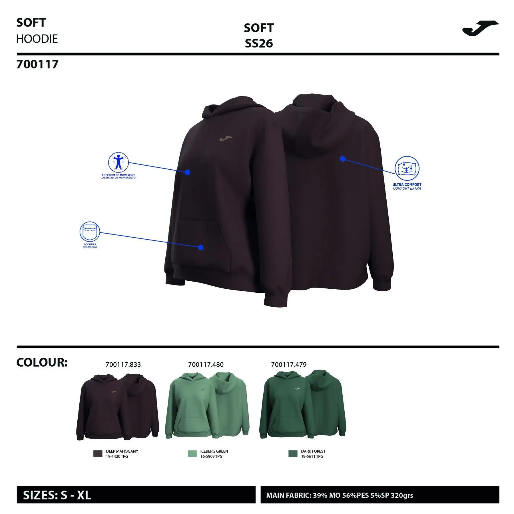 Felpa con cappuccio Joma Breath 5/5