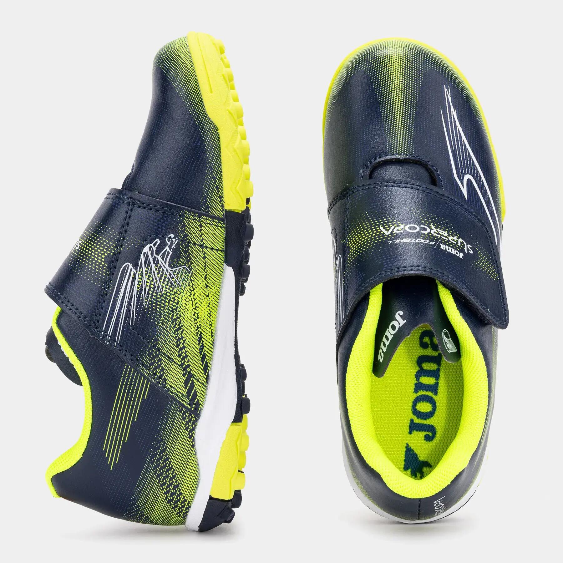 Chaussures Football Football Enfants Joma Supercopa Jr 26 TF Bleu Marine 4/5