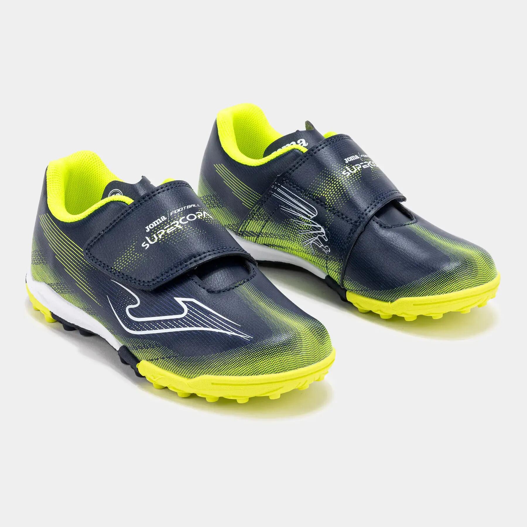 Chaussures Football Football Enfants Joma Supercopa Jr 26 TF Bleu Marine 2/5