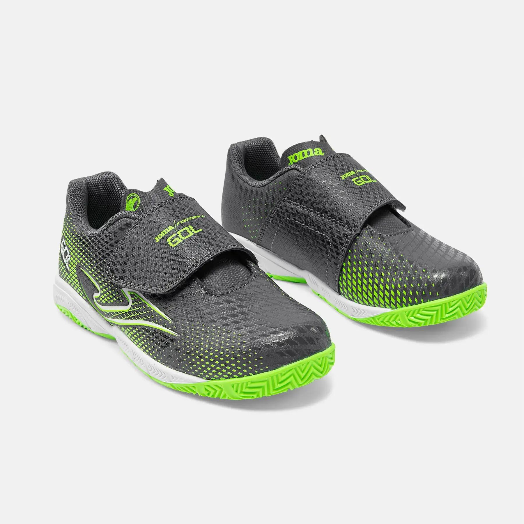 Scarpe da sport per bambini Joma gol 2622 grigie. 2/5