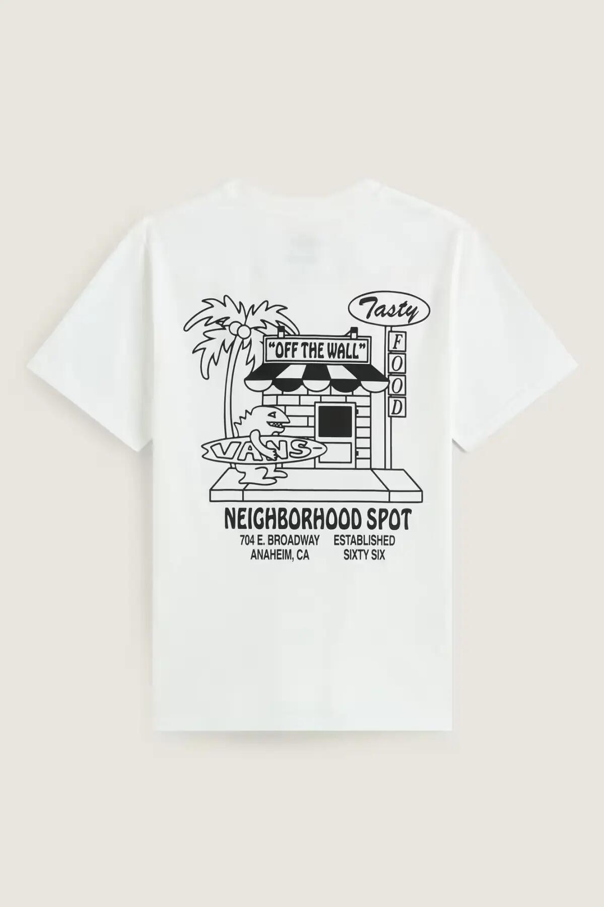 T-Shirt für Herren Vans Food spot ss Weiß. 5/5