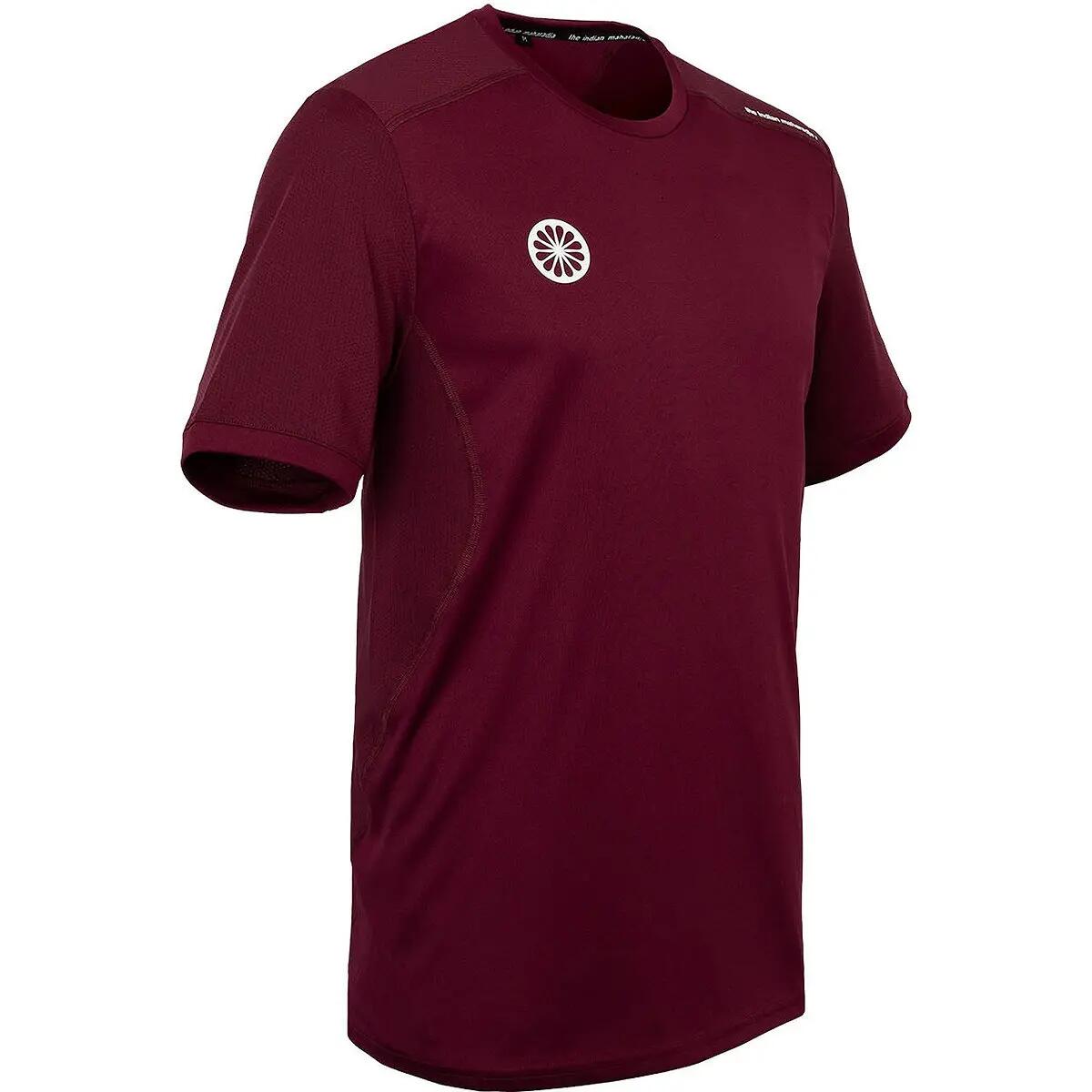 Indian Maharadja Jaipur Performance Tee Heren - Bordeaux L 2/2