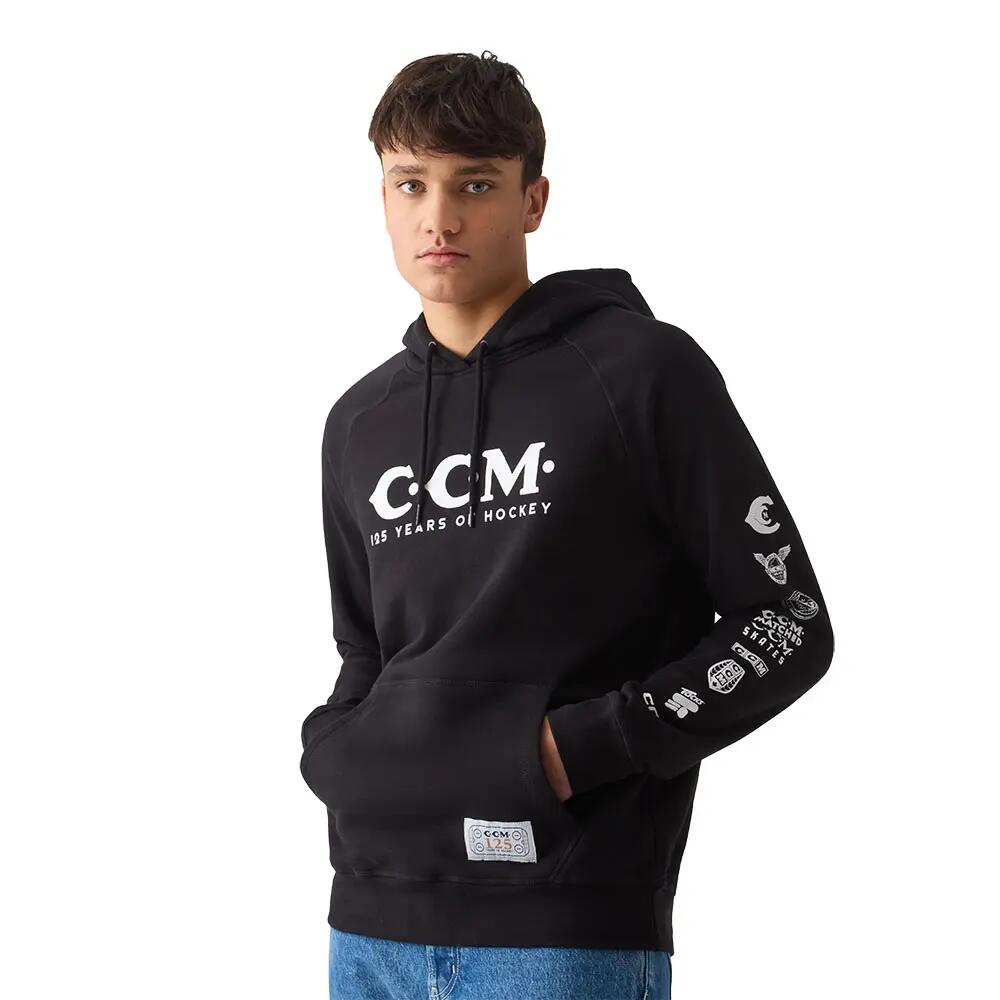 125 Años - Camiseta Deportiva con Capucha - Adultos - Negro 2/6