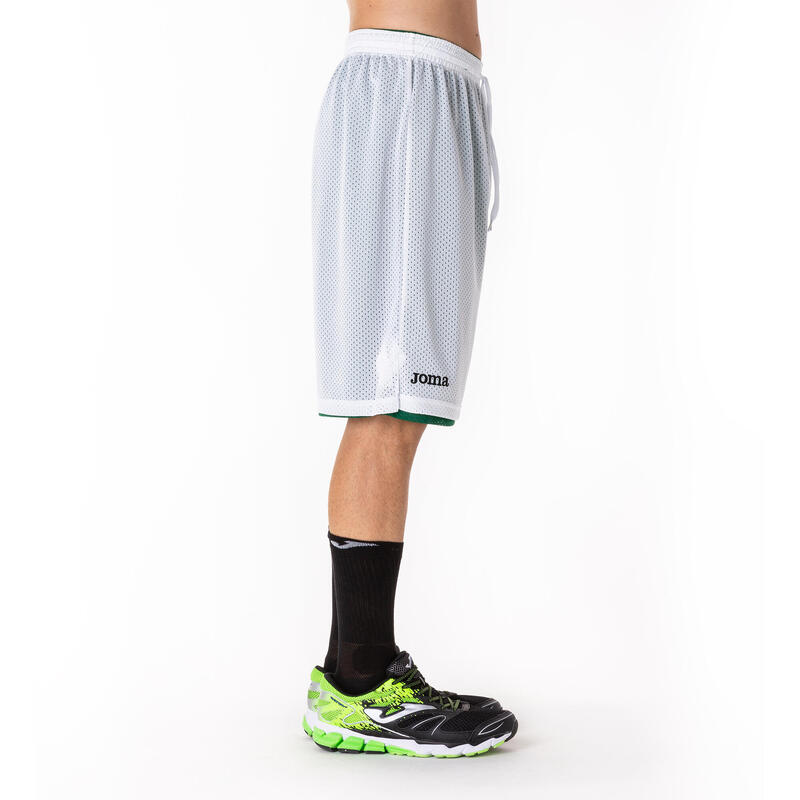 Short basket-ball Garçon Joma Rookie vert blanc