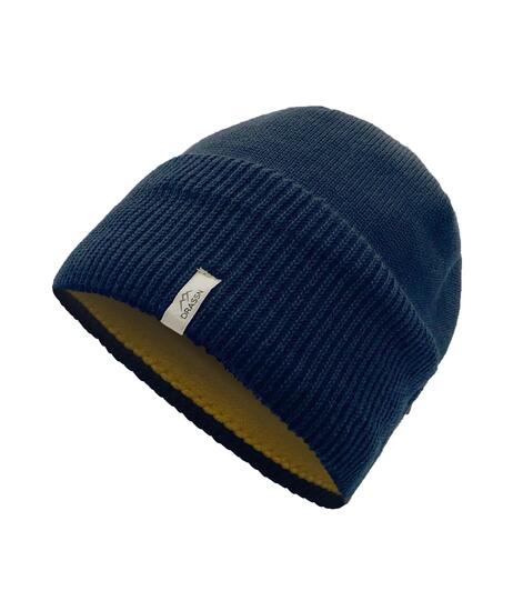 Bonnet mérinos femme homme Moosbach, coloris bleu foncé