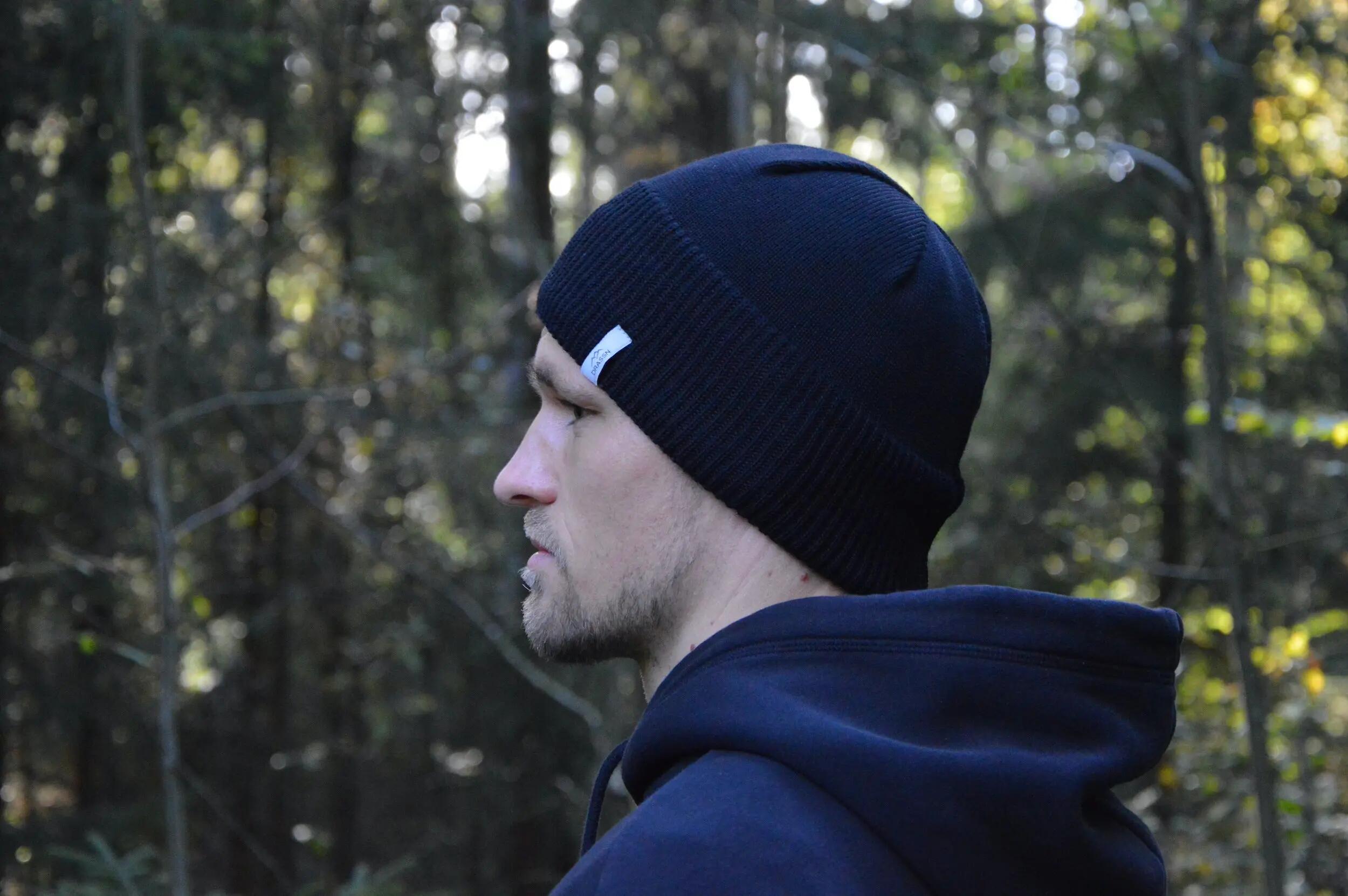 Bonnet mérinos femme homme Moosbach, coloris noir 7/7