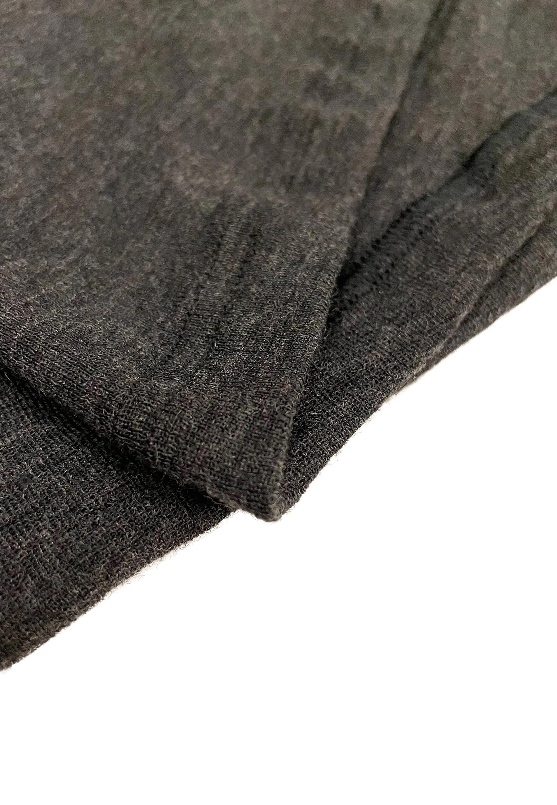 Herren Bergwandern Merino lange Unterhose Unterlind Dunkelgrau 3/3