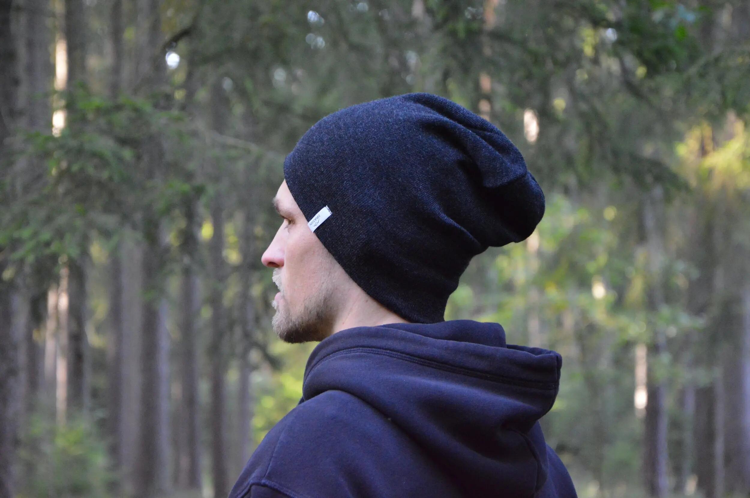 Bonnet mérinos femme homme Pleystein, coloris gris foncé 7/7