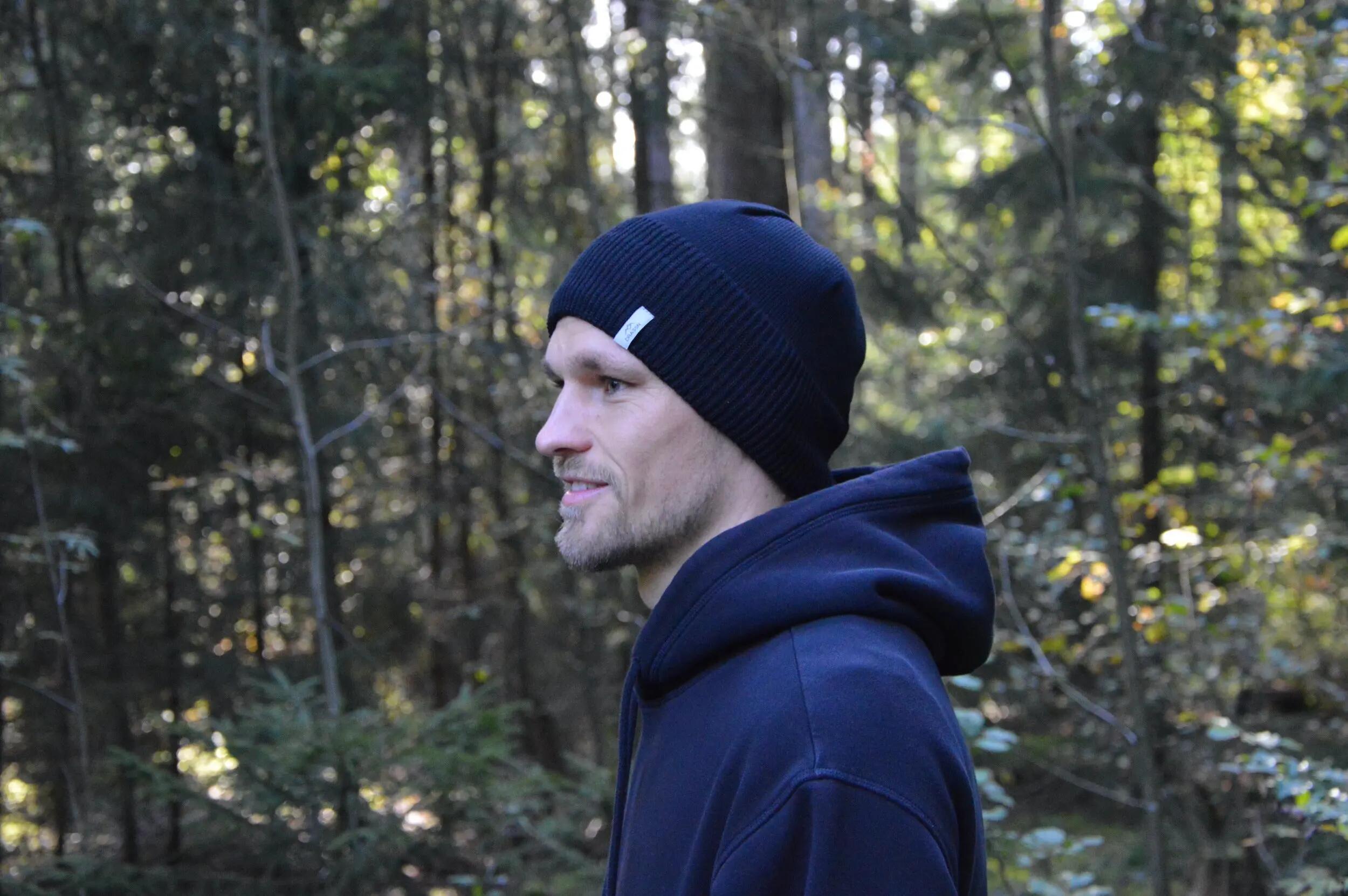 Bonnet mérinos femme homme Moosbach, coloris noir 5/7