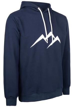 Femme Homme Randonnée Sweat à capuche premium Waldau noir blanc