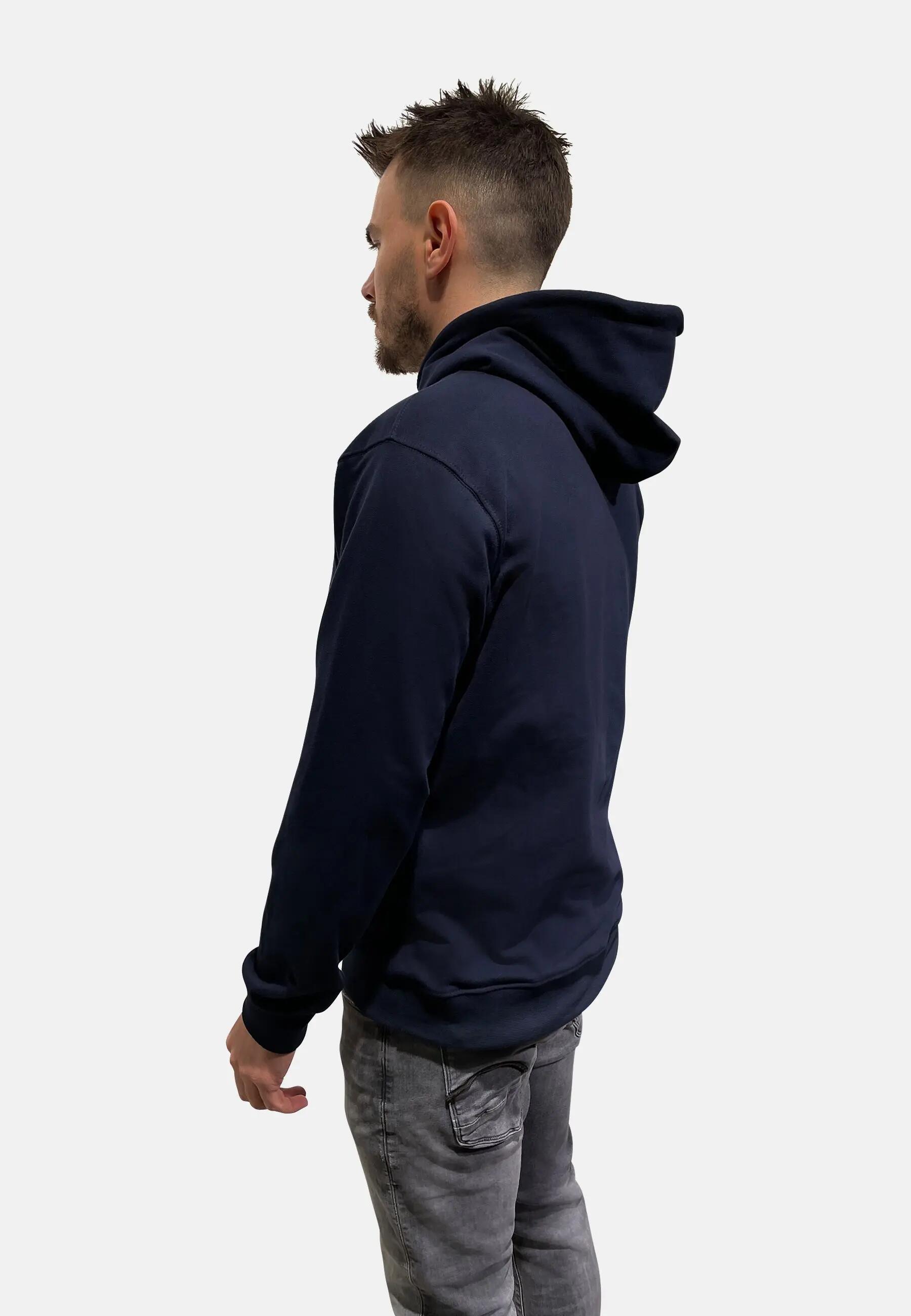 Donna Uomo Trekking Felpa con cappuccio premium Waldau blu navy 6/7