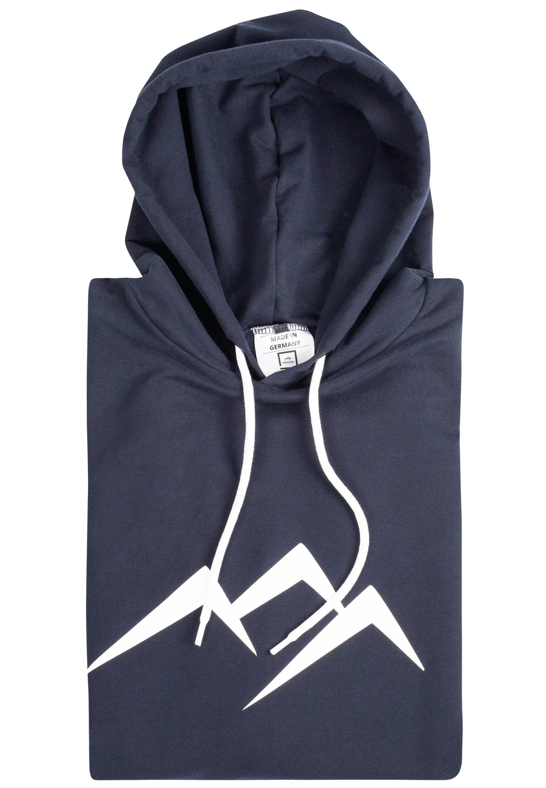 Donna Uomo Trekking Felpa con cappuccio premium Waldau blu navy 5/7